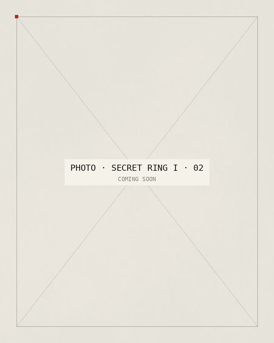 Secret Ring I, ring in sterling silver